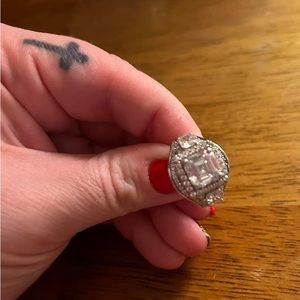 Size 7, sterling silver, CZ